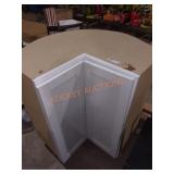 30" x 30" x 35" White Lazy Susan Cabinet