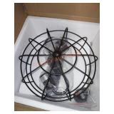 Merra 11 in. 2-Light Metal Caged Flush Mount