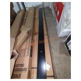 6 ft. X 4 in. Unlabeled Black Metal