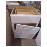 24" x 25" x 35" White Base Cabinet