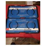 Double gas range drip pans