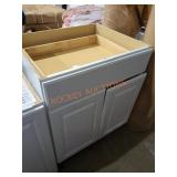 30"ï¿½24"ï¿½35" Base Cabinet White (Door Damaged)