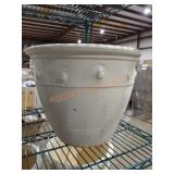 Paddock Stoneware 14.5" White Planter
