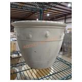 Paddock Stoneware 14.5" White Planter