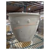 Paddock Stoneware 14.5" White Planter