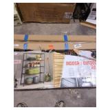 Trinity black anthracite indoor/outdoor rack