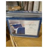 Charisma 3pc King Size Duvet Set, Blue