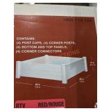 Vigoro White Vinyl Raised Garden Bed