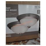13" 2-Light Flush Mount, 2-Pack