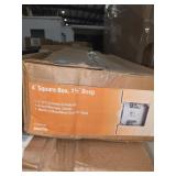 Steel City 4" Square Box, 1-1/2" Deep