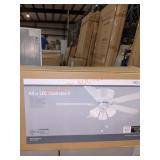 44 in. LED Indoor White Ceiling Fan with Light Kit