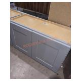 30" x 12.5" x 18" Grey Wall Cabinet