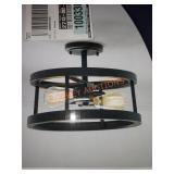 Hampton Bay 13" 2-Light Semi-Flush Mount