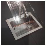 Glacier Bay single bowl kitchen sink 18ga