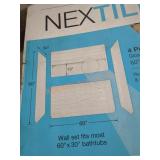 NexTile 60"ï¿½30"ï¿½60" 4pc Shower Wall Set
