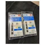 Eaton 20amp All In 1 Breaker (Set of 2)