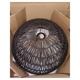 JONATHAN Y 20 in. 1-Light Woven LED Pendant