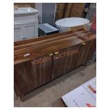 63" x 18" x 30" Wood TV Stand w/ Gold Accents