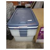 Sterile 5-Pack Clear Stackable Totes