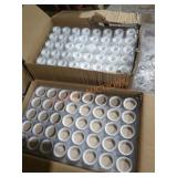 Round Concentrate Jars, White Base & White Lids