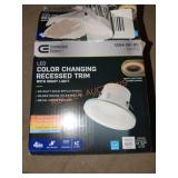 Commercial Electric 4" LED Recessed Trim, 2 boxes