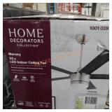 Home Decorators merwry 52in ceiling fan indoor