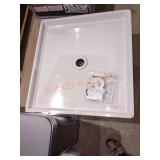 Mustee durapan 30 x 32 washer pan white