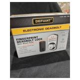 Defiant Electronic Deadbolt Kit, Satin Nickel