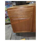 24 W x 34 1/2 H kitchen cabinet stained color