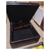 Brown Ottoman with storage inside 34x 34x 16