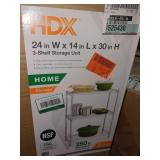 HDX 3-Tier Steel Wire Shelving Unit in Chrome