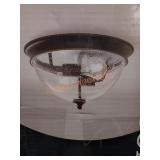 Hampton Bay 13" 2-Light Flush Mount