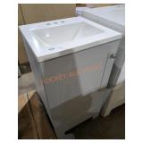 18"ï¿½16.5"ï¿½33" Vanity Combo White/Grey