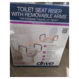 Drive Toilet Seat Riser w/ removable arms