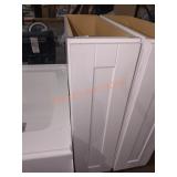 9" W x 25" D x 34.5" H White Base Cabinet