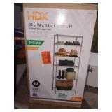 HDX.6-Tier Steel Wire Shelving Unit in Chrome