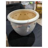 Paddock Stoneware 11.5" White Planter