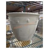 Paddock Stoneware 14.5" White Planter