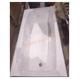 60" W x 30" D x 14" H Bath Tub