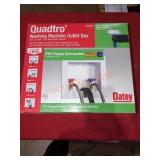Quadtro washing machine outlet box