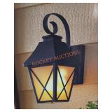 Hampton Bay LED Flame Effect Wall Lantern