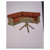 Hampton Bay Camden Point 4-pc Wicker Sectional