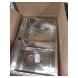 22" x 33" Metal Double Sink