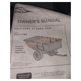 BrinlyHardy 850lb 17cuft Tow-Behind Poly Utility