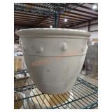 Paddock Stoneware 14.5" White Planter