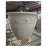 Paddock Stoneware 14.5" White Planter