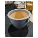 Paddock Stoneware 11.5" Blue/Grey Planter