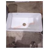 Horow White fireclay 33 in single bowl farmhouse