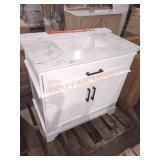 Home Decorators White Vanity w/ Marble Top