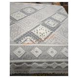 8ft x 10ft Bazaar Ramsi White/Light Grey Rug
